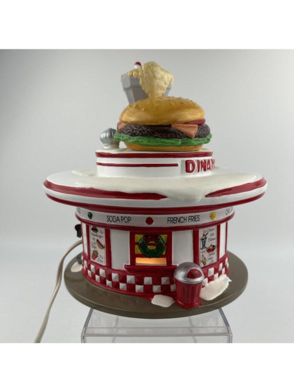 Department 56 The Original Snow Village Dinah's Drive-In No. 54470 Box READ - Picture 4 of 14